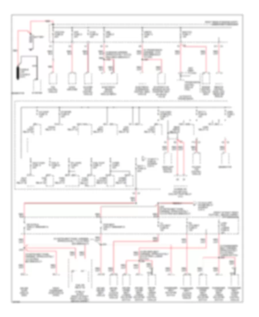 Power Distribution Wiring Diagram 1 of 4 for Cadillac XDiscovery 2009