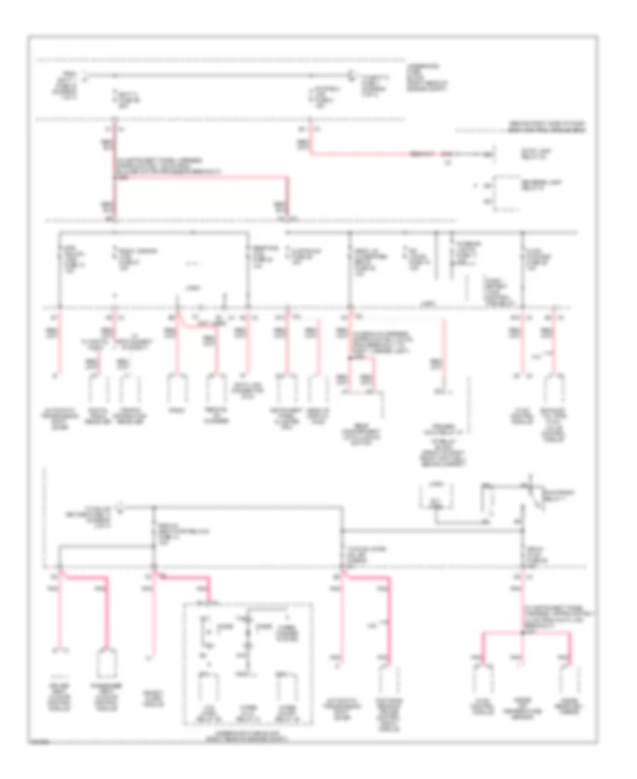 Power Distribution Wiring Diagram 2 of 4 for Cadillac XDiscovery 2009