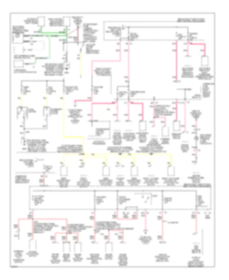 Power Distribution Wiring Diagram 3 of 4 for Cadillac XDiscovery 2009