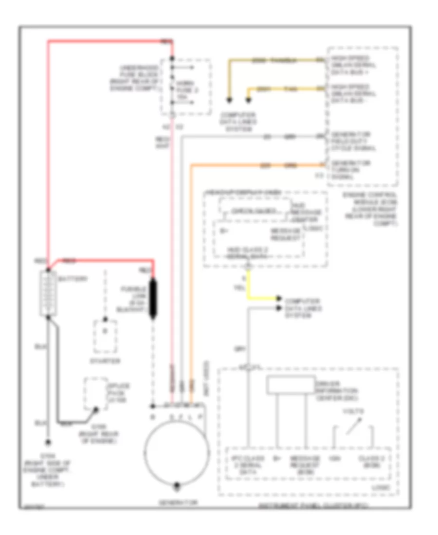 Charging Wiring Diagram for Cadillac XDiscovery 2009