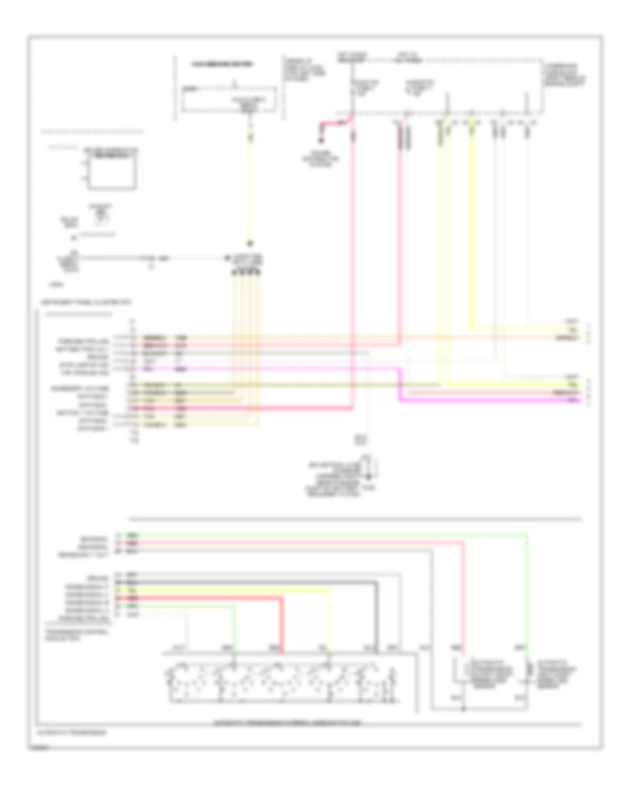 Transmission Wiring Diagram 1 of 2 for Cadillac XDiscovery 2009