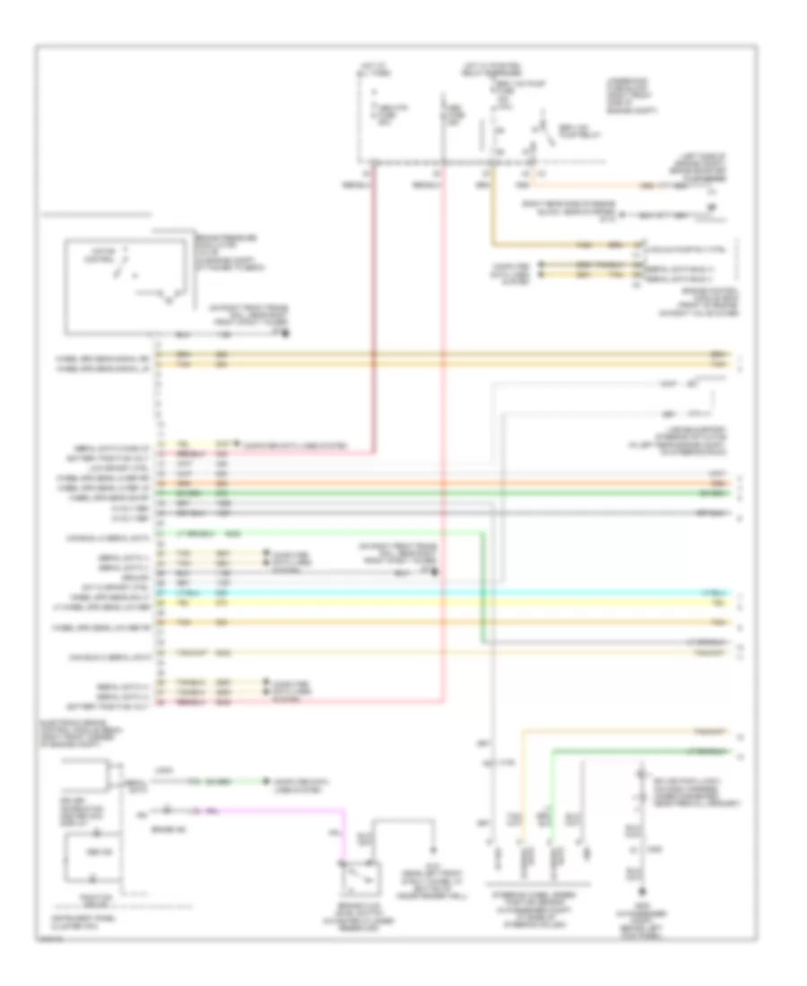 Anti lock Brakes Wiring Diagram without VSC 1 of 2 for Cadillac STS 2011