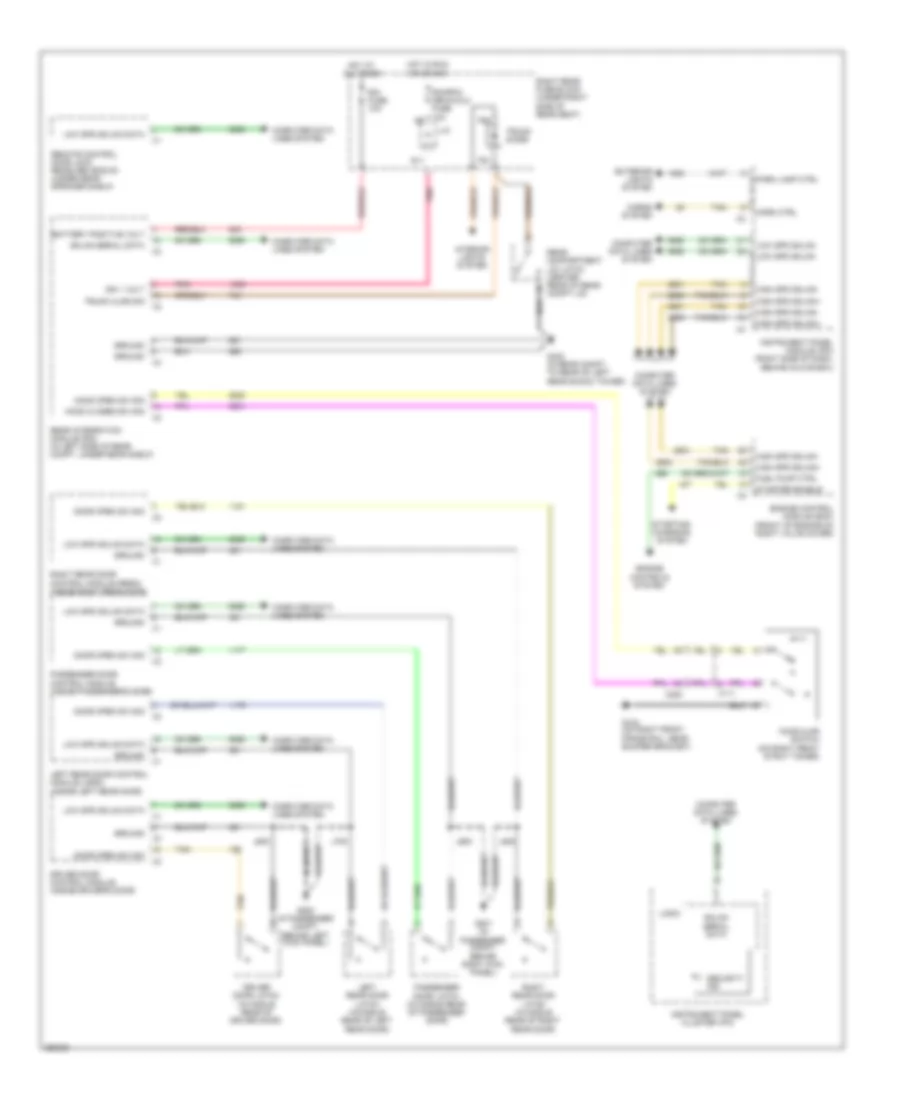 Anti-theft Wiring Diagram for Cadillac STS 2011