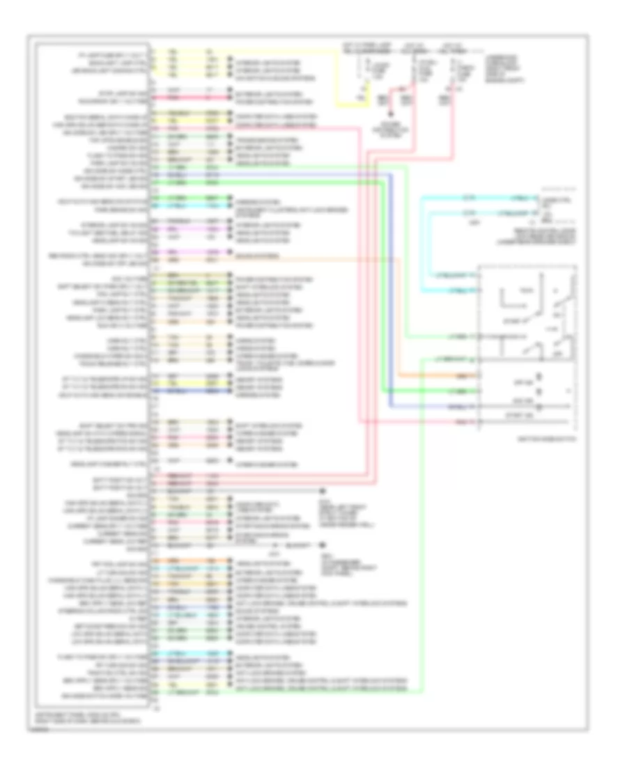 Instrument Panel Module Wiring Diagram for Cadillac STS 2011