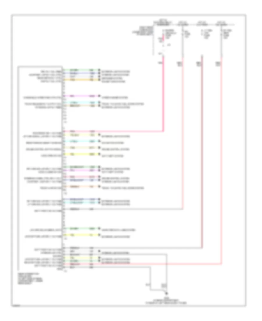 Rear Integration Module Wiring Diagram for Cadillac STS 2011