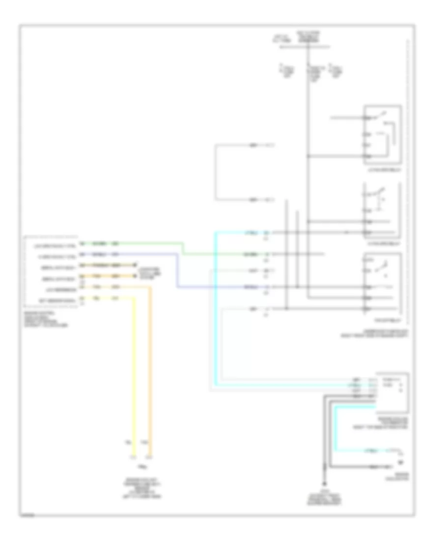 Cooling Fan Wiring Diagram for Cadillac STS 2011