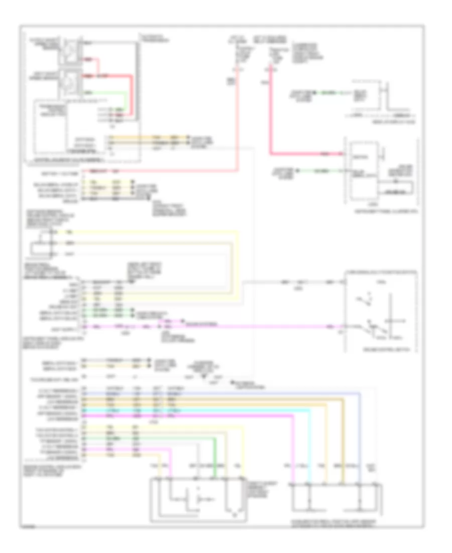 Cruise Control Wiring Diagram for Cadillac STS 2011