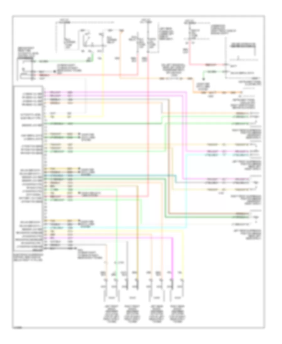 Electronic Suspension Wiring Diagram for Cadillac STS 2011