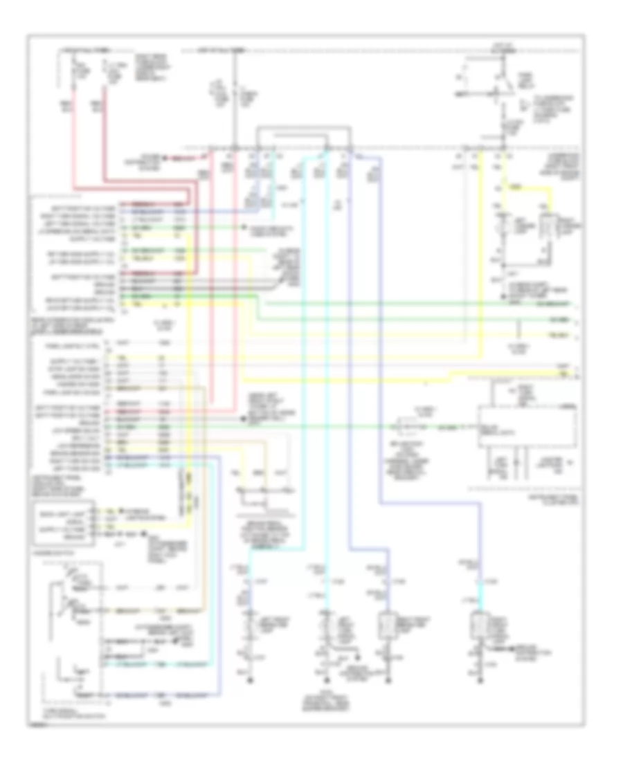 Exterior Lamps Wiring Diagram 1 of 2 for Cadillac STS 2011