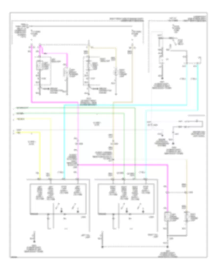 Exterior Lamps Wiring Diagram 2 of 2 for Cadillac STS 2011