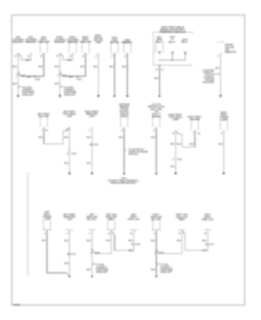 Ground Distribution Wiring Diagram 2 of 5 for Cadillac STS 2011
