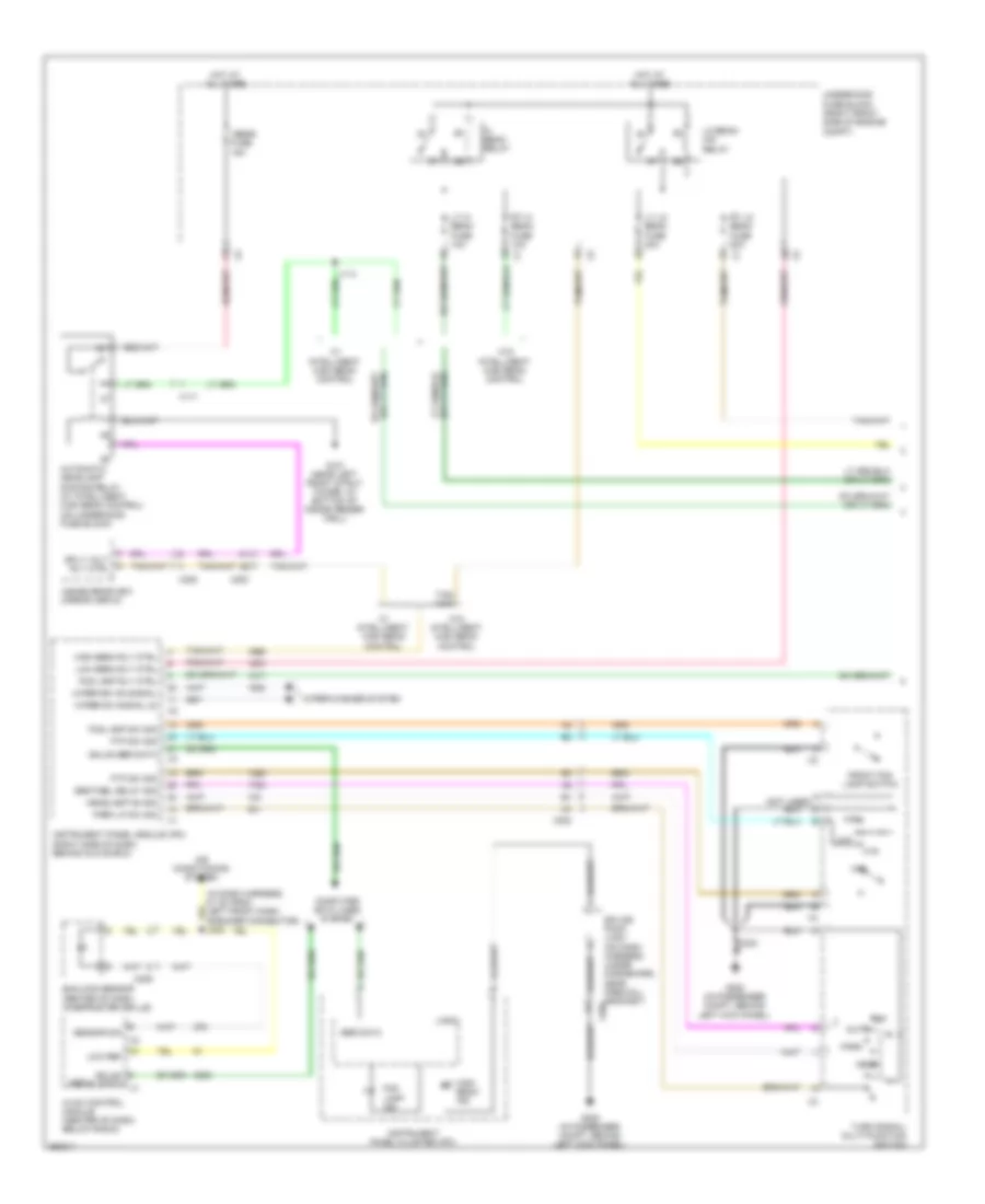 Headlights Wiring Diagram with High Intensity Discharge 1 of 2 for Cadillac STS 2011