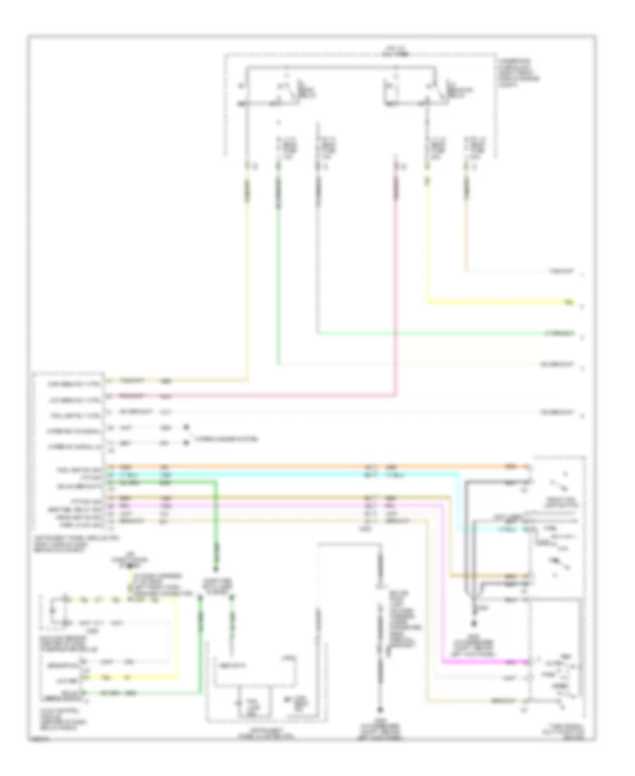 Headlights Wiring Diagram without High Intensity Discharge 1 of 2 for Cadillac STS 2011