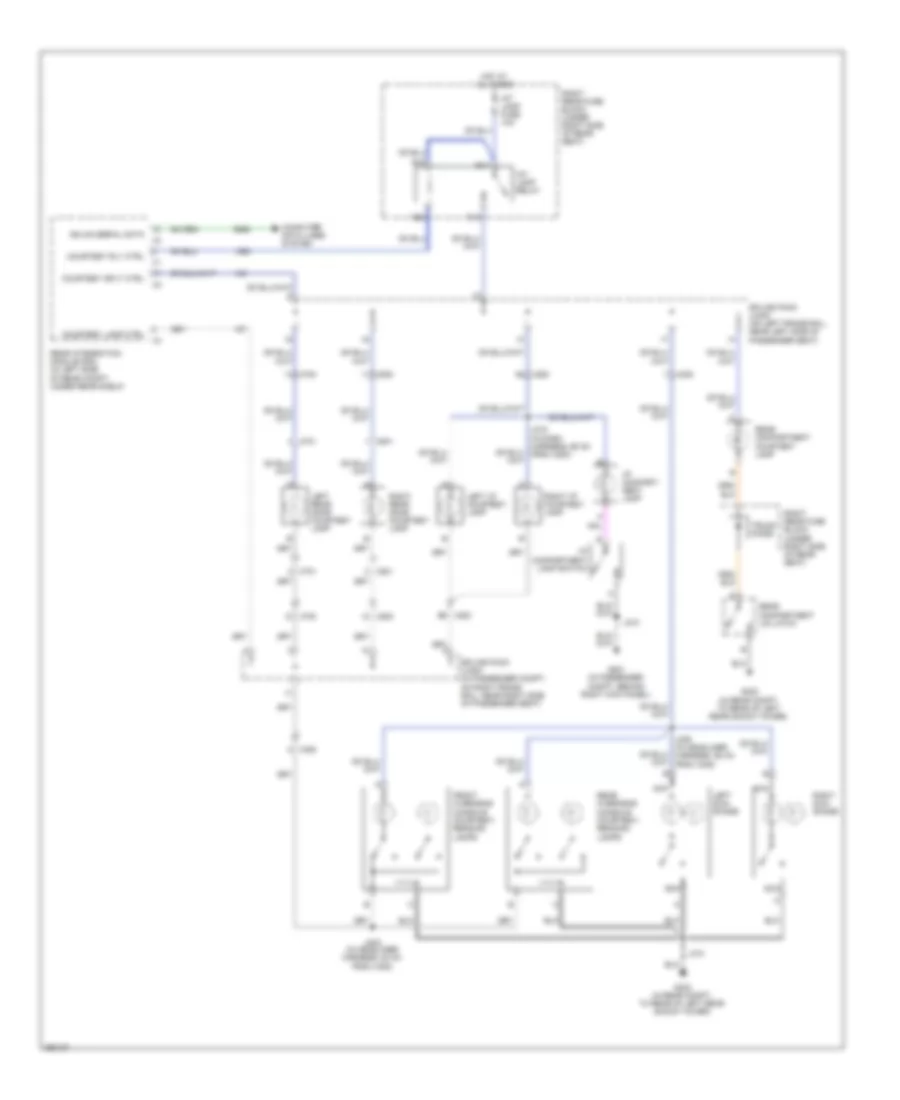 Courtesy Lamps Wiring Diagram 1 of 2 for Cadillac STS 2011