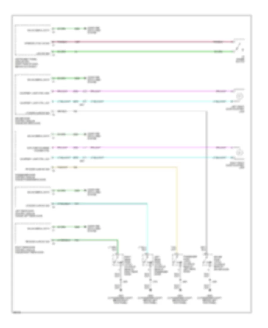 Courtesy Lamps Wiring Diagram (2 of 2) for Cadillac STS 2011