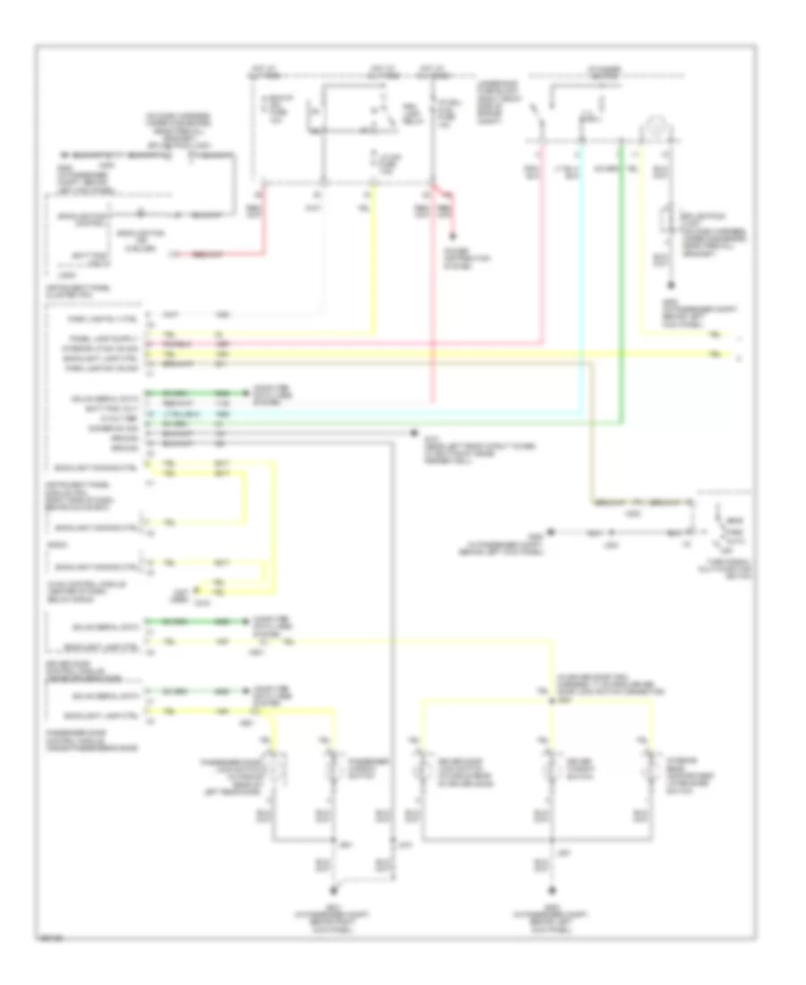 Instrument Illumination Wiring Diagram (1 of 2) for Cadillac STS 2011