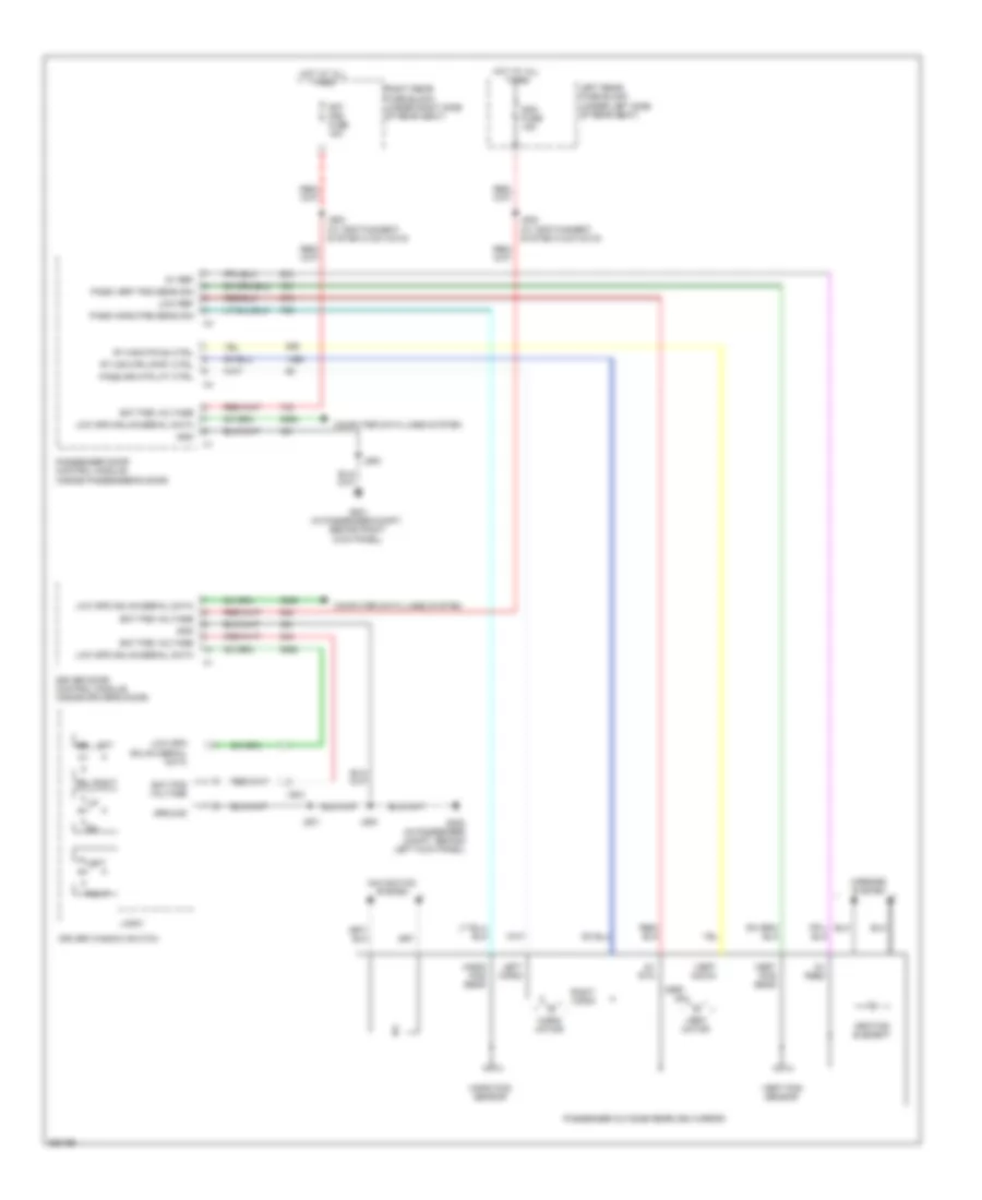 Passenger s Mirror Wiring Diagram for Cadillac STS 2011