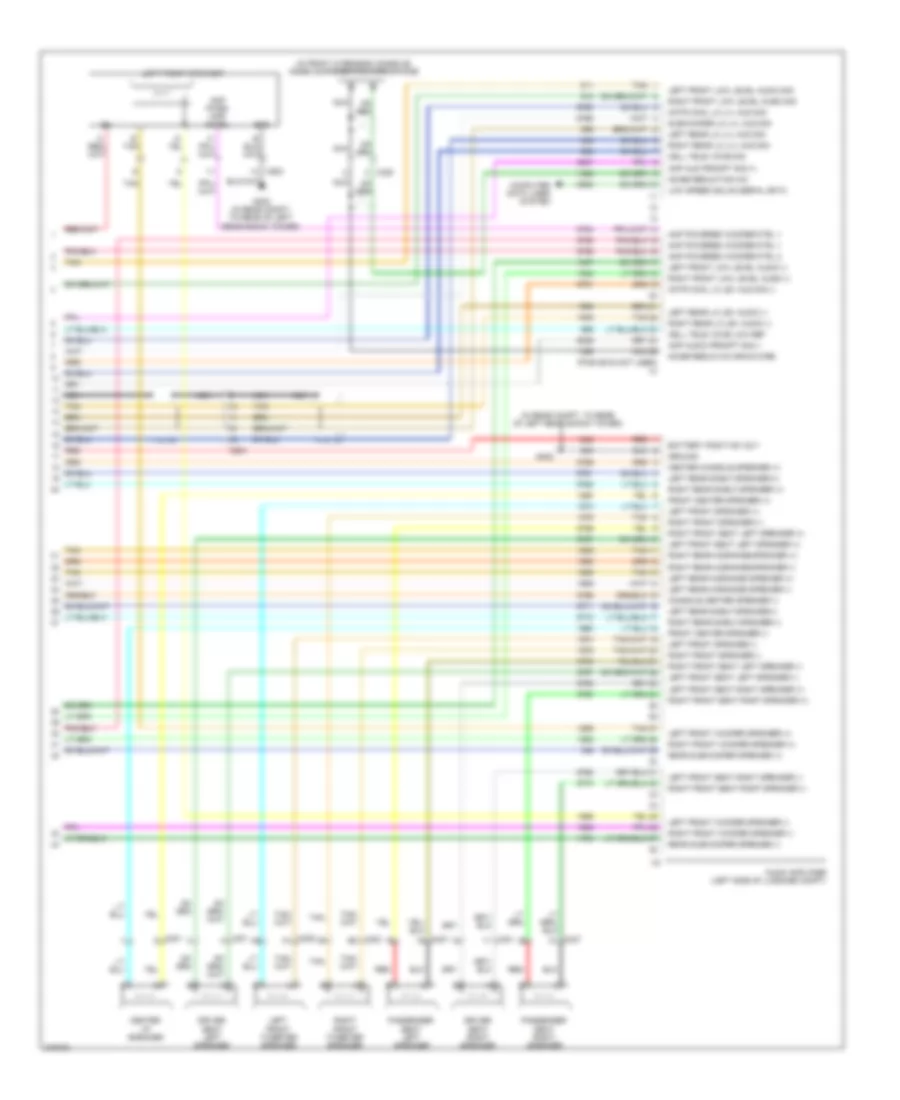 Navigation Wiring Diagram with 15 Speakers 4 of 4 for Cadillac STS 2011