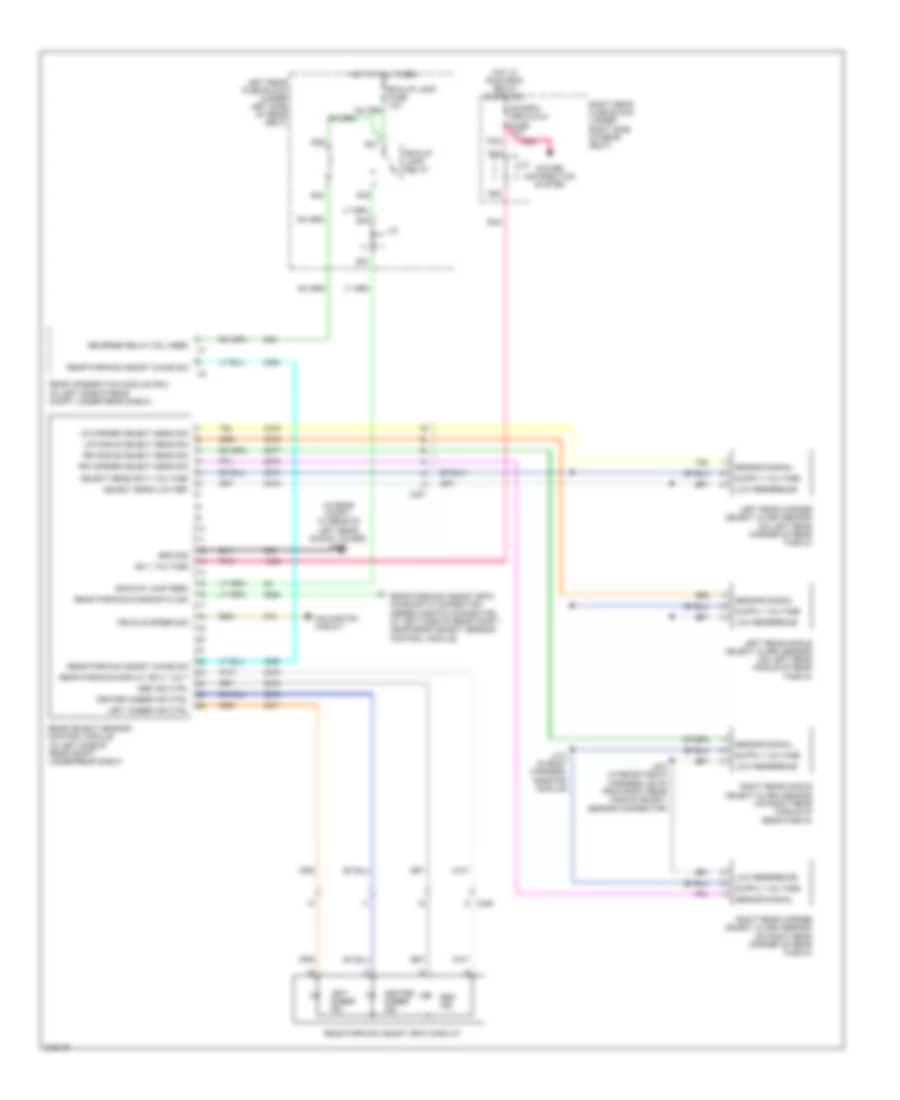 Parking Assistant Wiring Diagram for Cadillac STS 2011