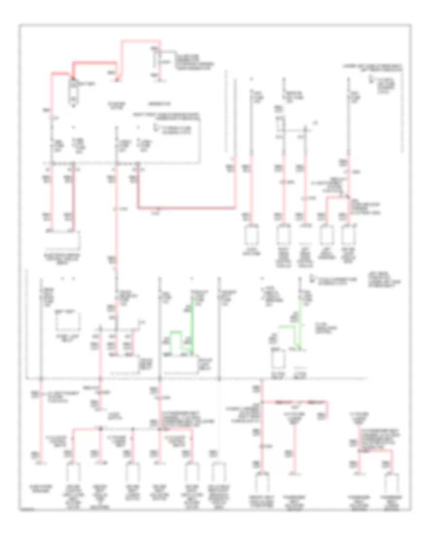 Power Distribution Wiring Diagram 1 of 6 for Cadillac STS 2011