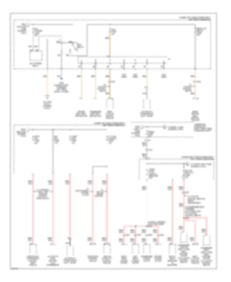 Power Distribution Wiring Diagram (2 of 6) for Cadillac STS 2011