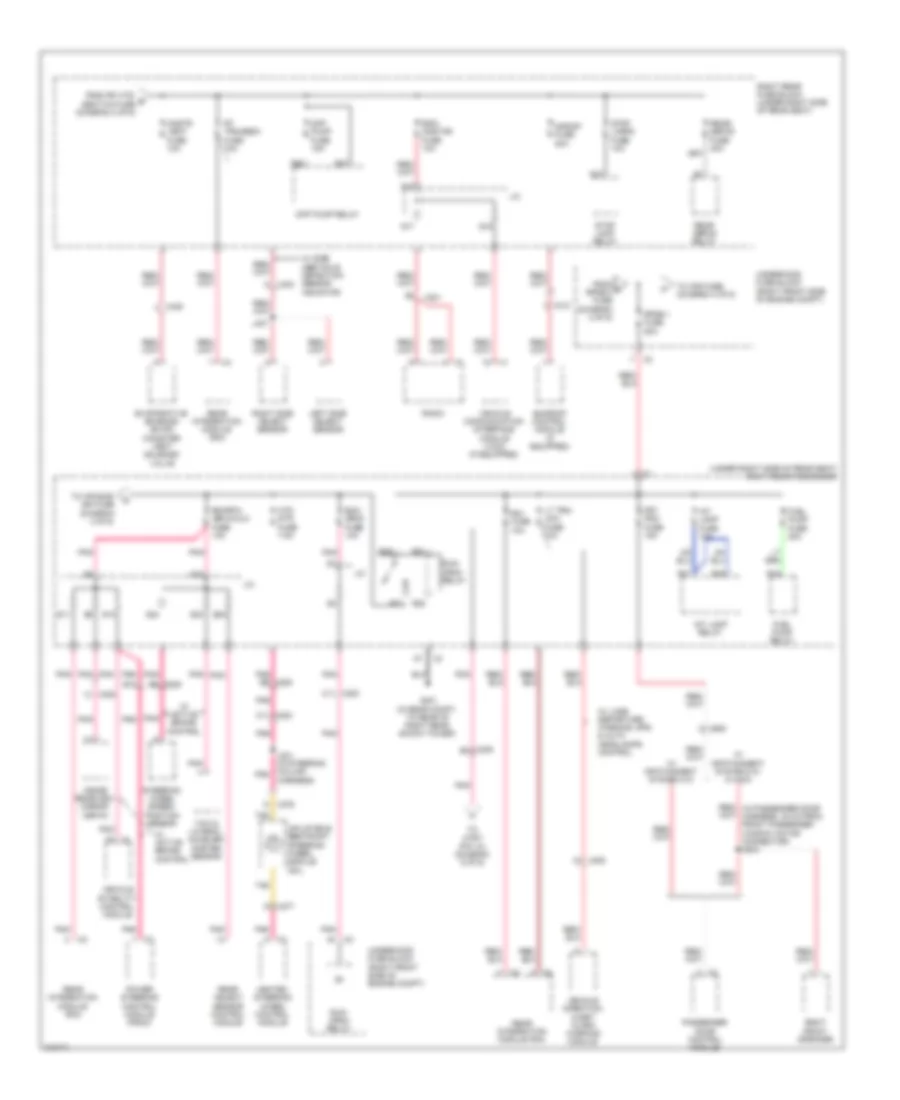 Power Distribution Wiring Diagram (3 of 6) for Cadillac STS 2011