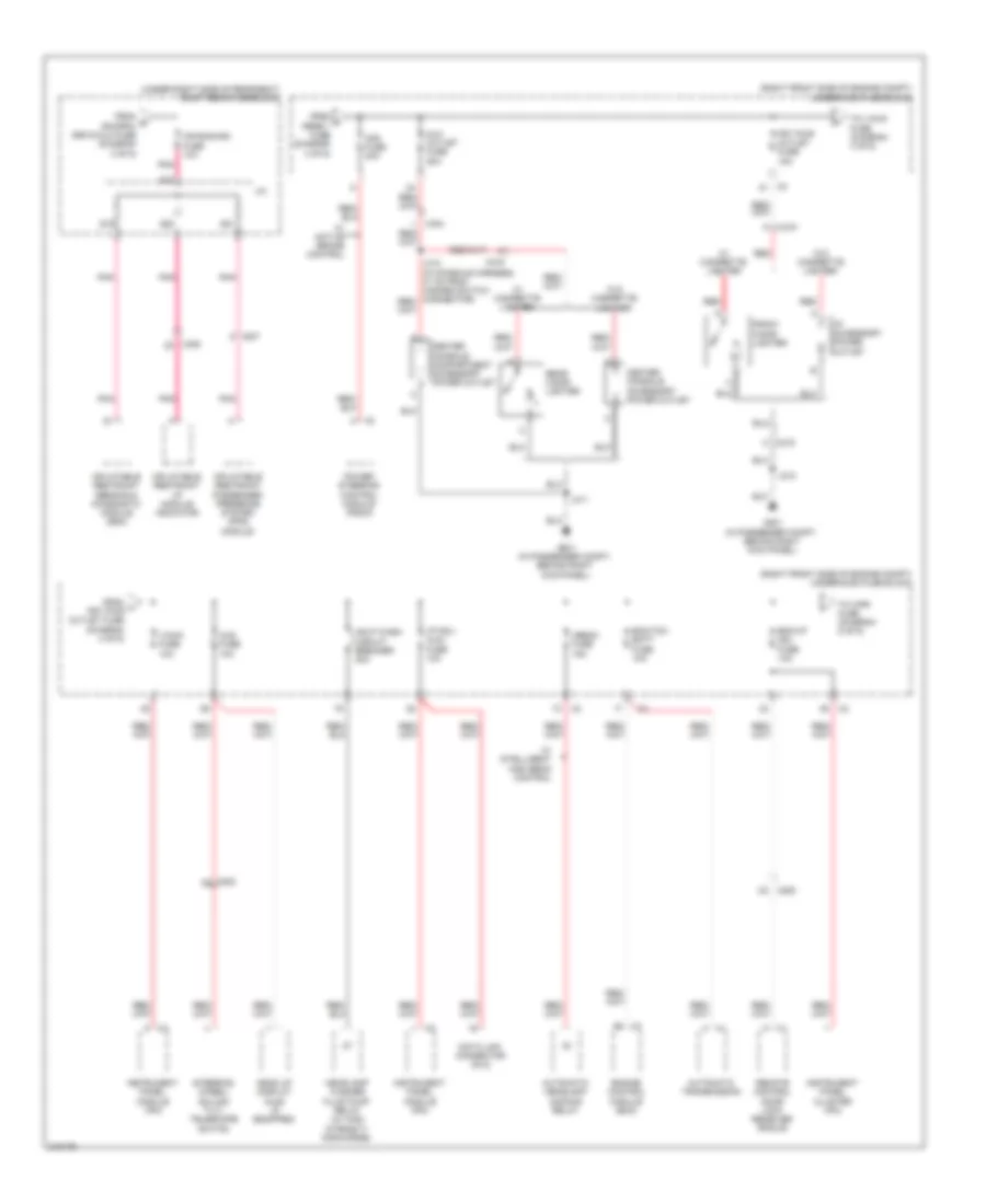 Power Distribution Wiring Diagram 4 of 6 for Cadillac STS 2011