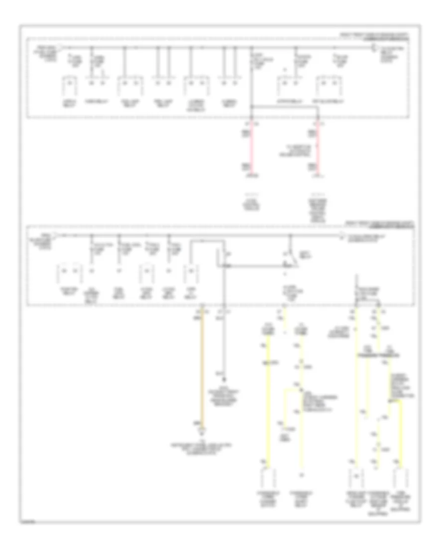 Power Distribution Wiring Diagram 5 of 6 for Cadillac STS 2011