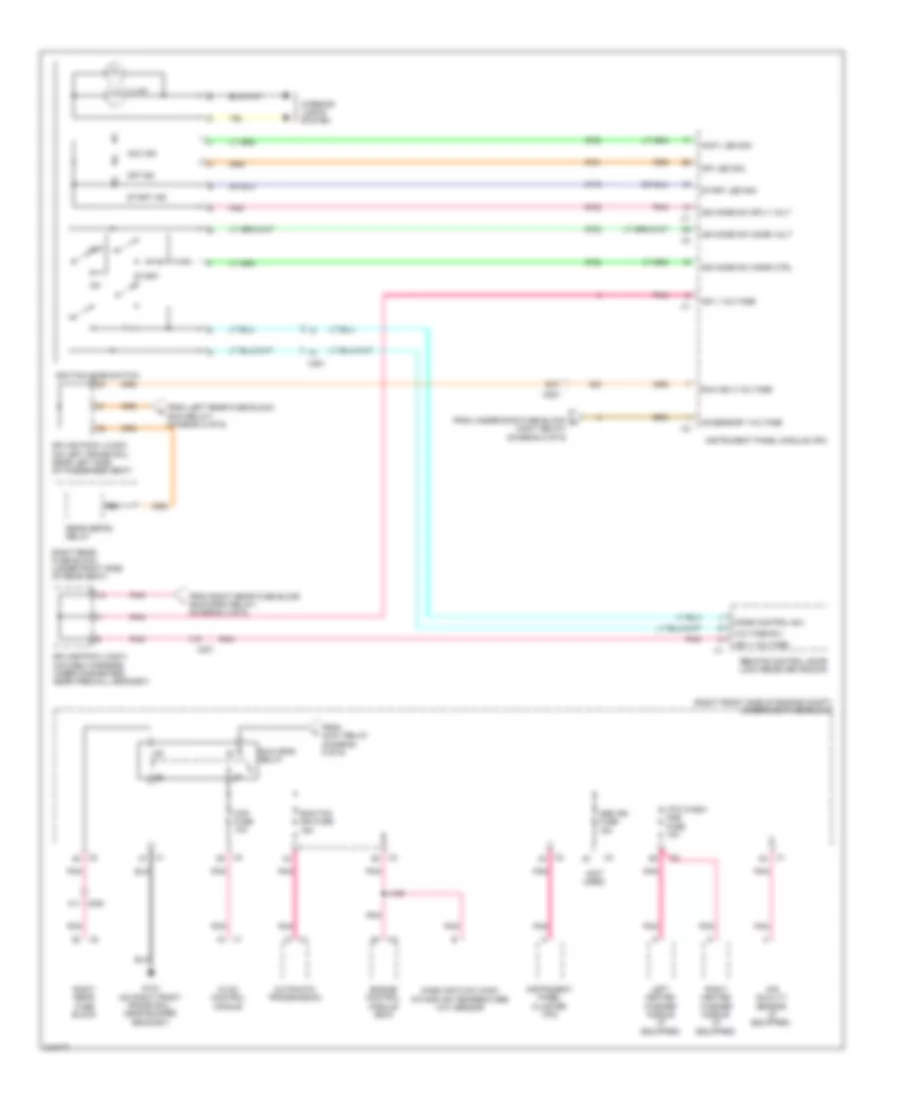 Power Distribution Wiring Diagram (6 of 6) for Cadillac STS 2011