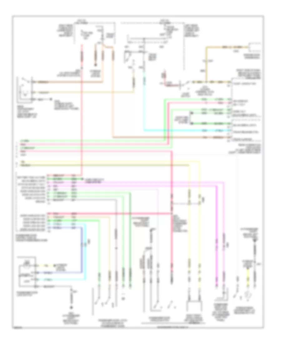 Power Door Locks Wiring Diagram (3 of 3) for Cadillac STS 2011