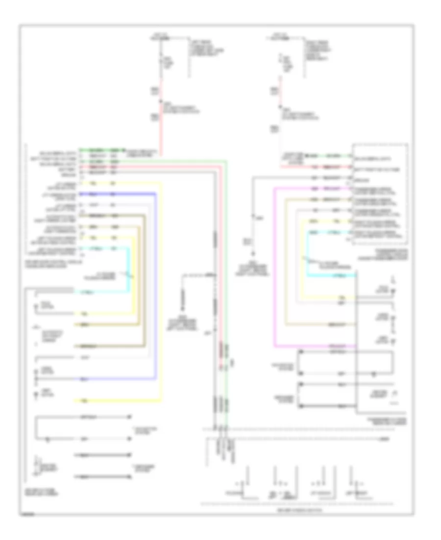 Power Mirrors Wiring Diagram for Cadillac STS 2011