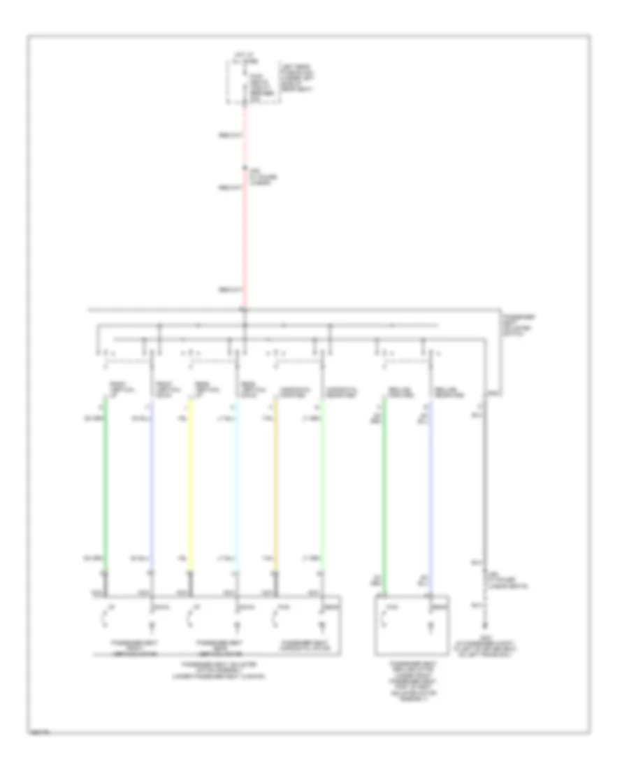 Passenger Power Seat Wiring Diagram for Cadillac STS 2011