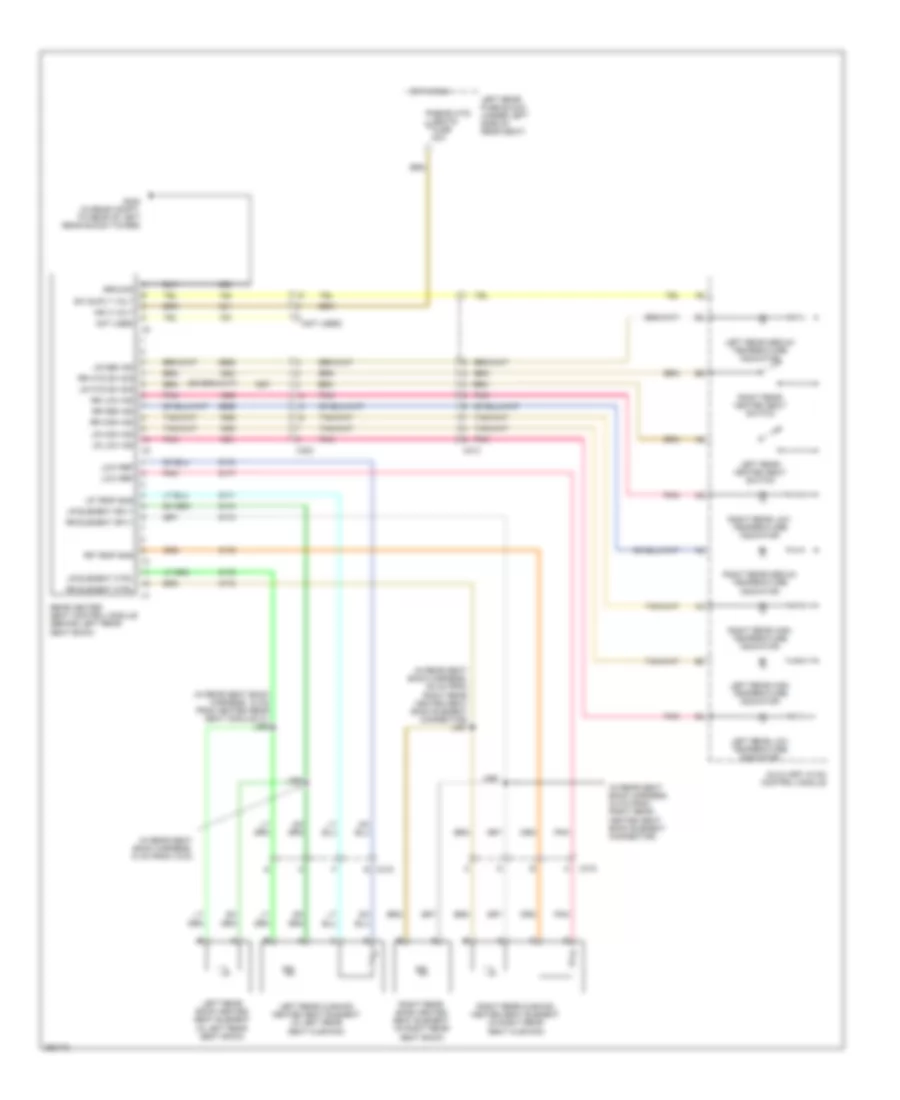 Rear Heated Seats Wiring Diagram for Cadillac STS 2011