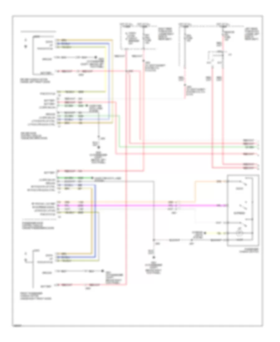 Power Windows Wiring Diagram 1 of 2 for Cadillac STS 2011