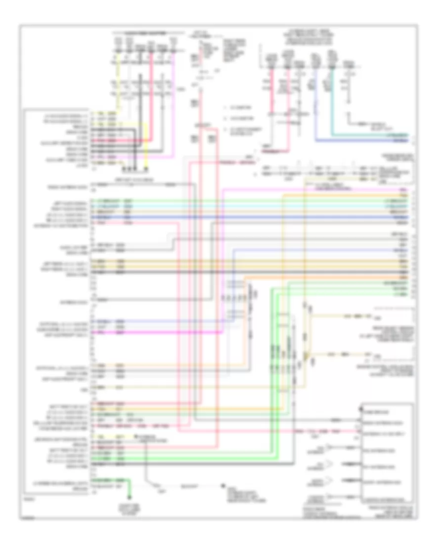 15 Speaker System Wiring Diagram 1 of 4 for Cadillac STS 2011