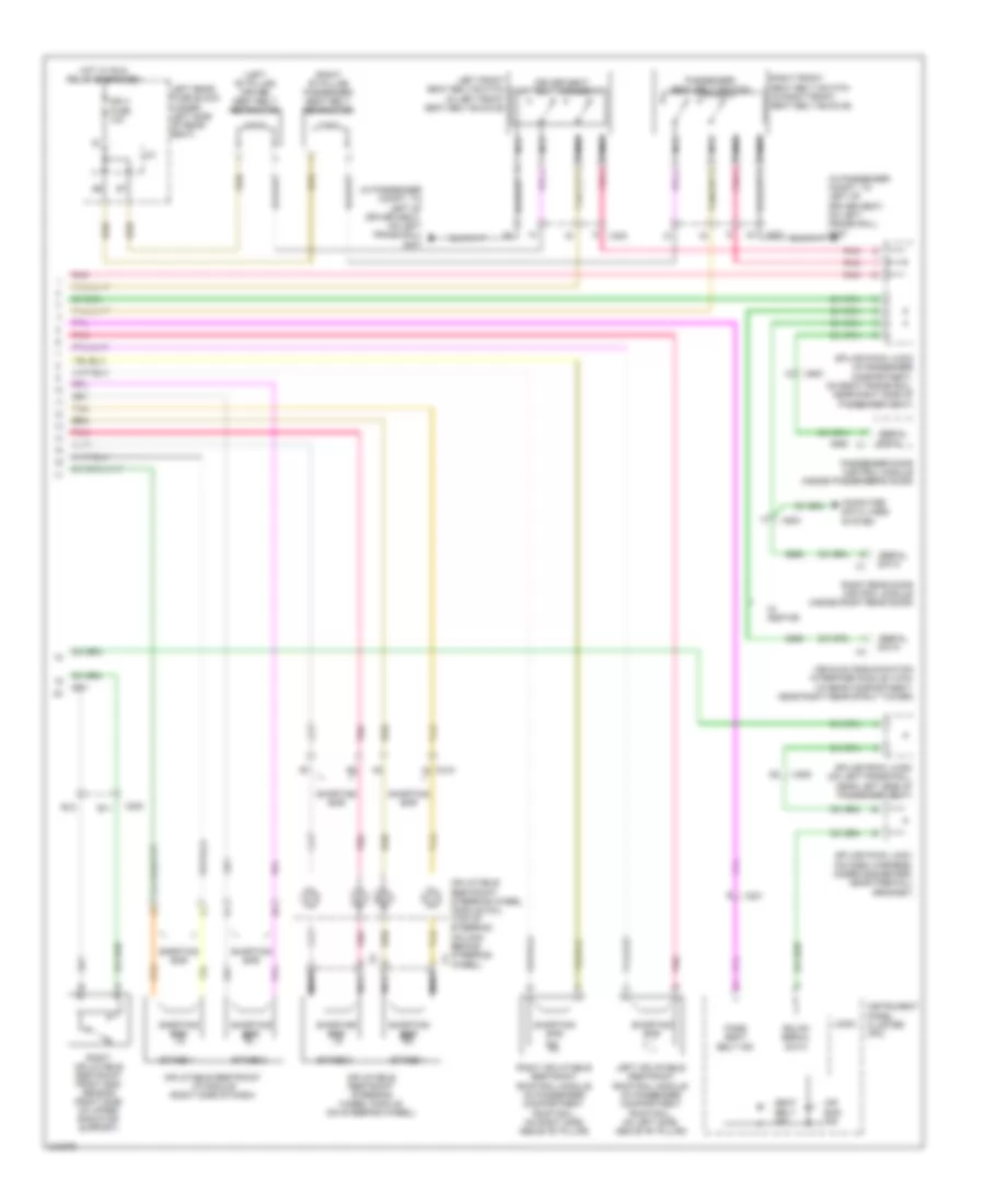 Supplemental Restraints Wiring Diagram (2 of 2) for Cadillac STS 2011