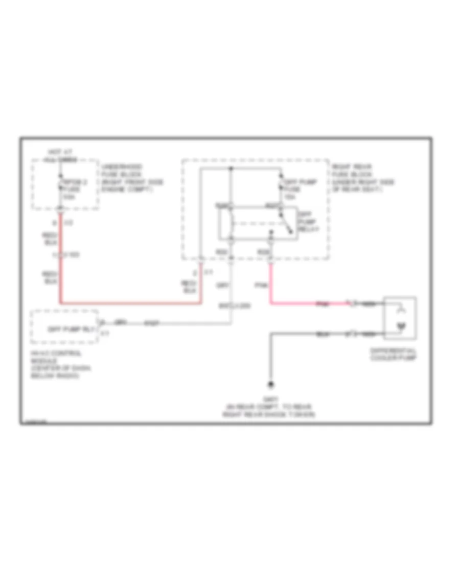 Differential Cooler Wiring Diagram for Cadillac STS 2011