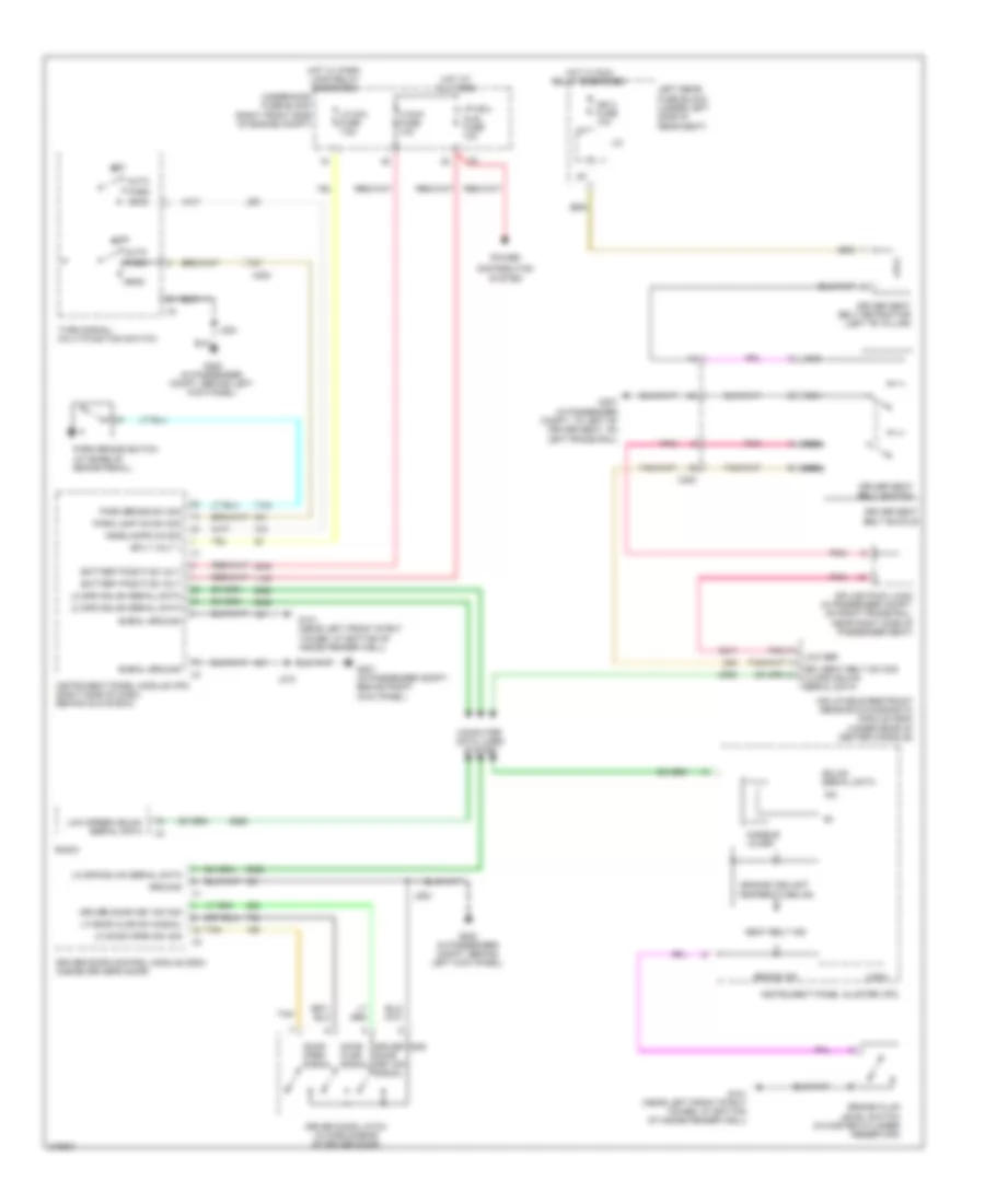 Chime Wiring Diagram for Cadillac STS 2011