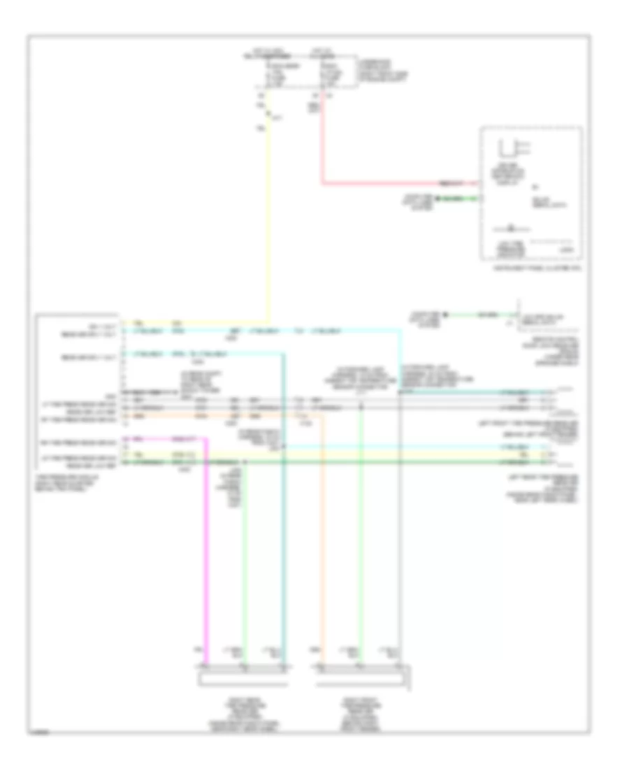 Tire Pressure Monitoring Wiring Diagram for Cadillac STS 2011