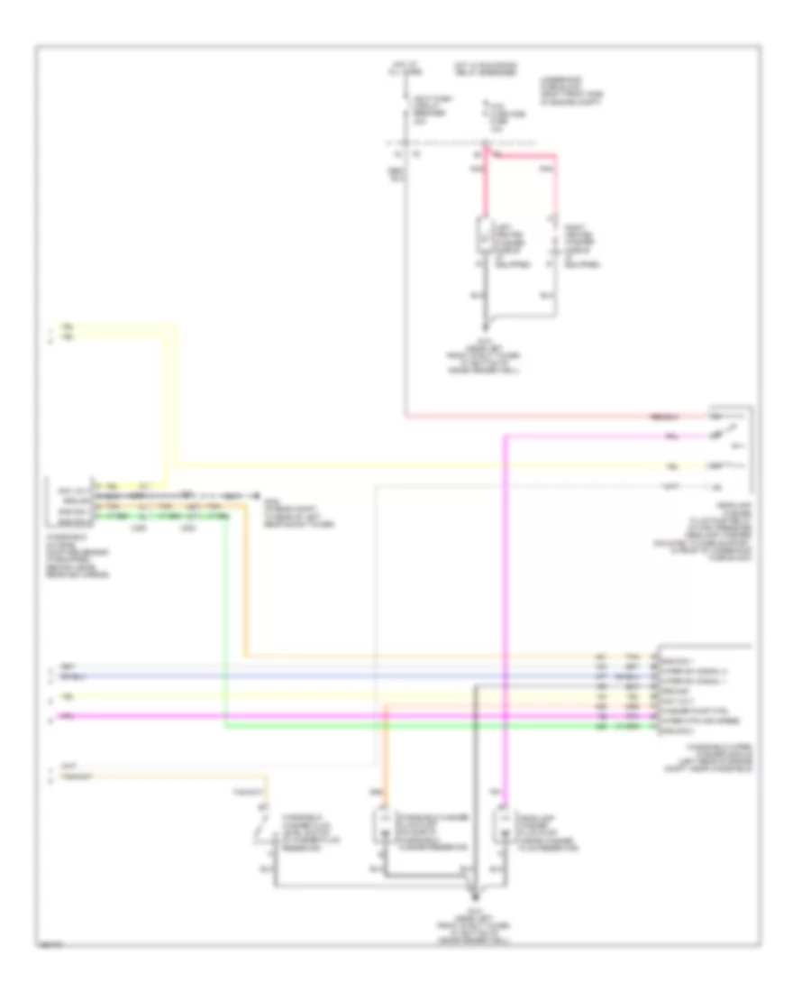 Wiper Washer Wiring Diagram 2 of 2 for Cadillac STS 2011