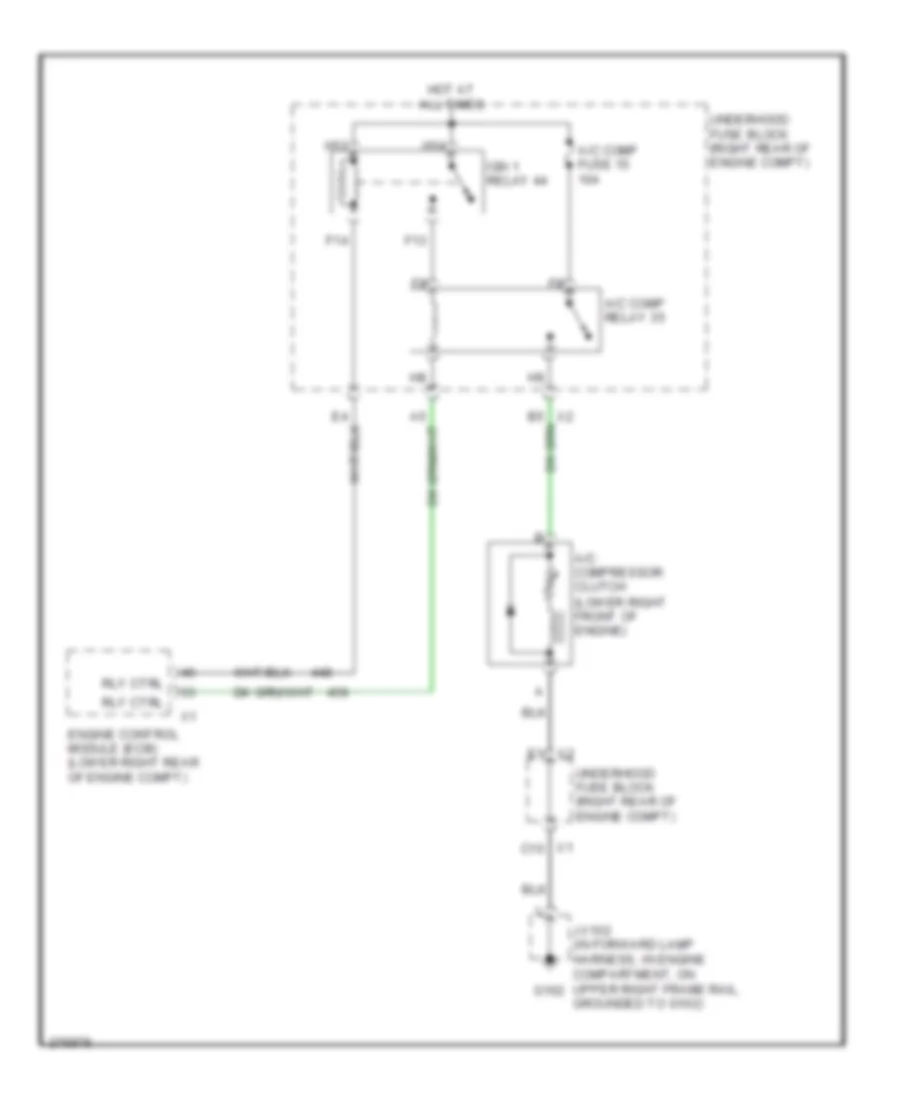Compressor Wiring Diagram for Cadillac XDiscovery V 2009
