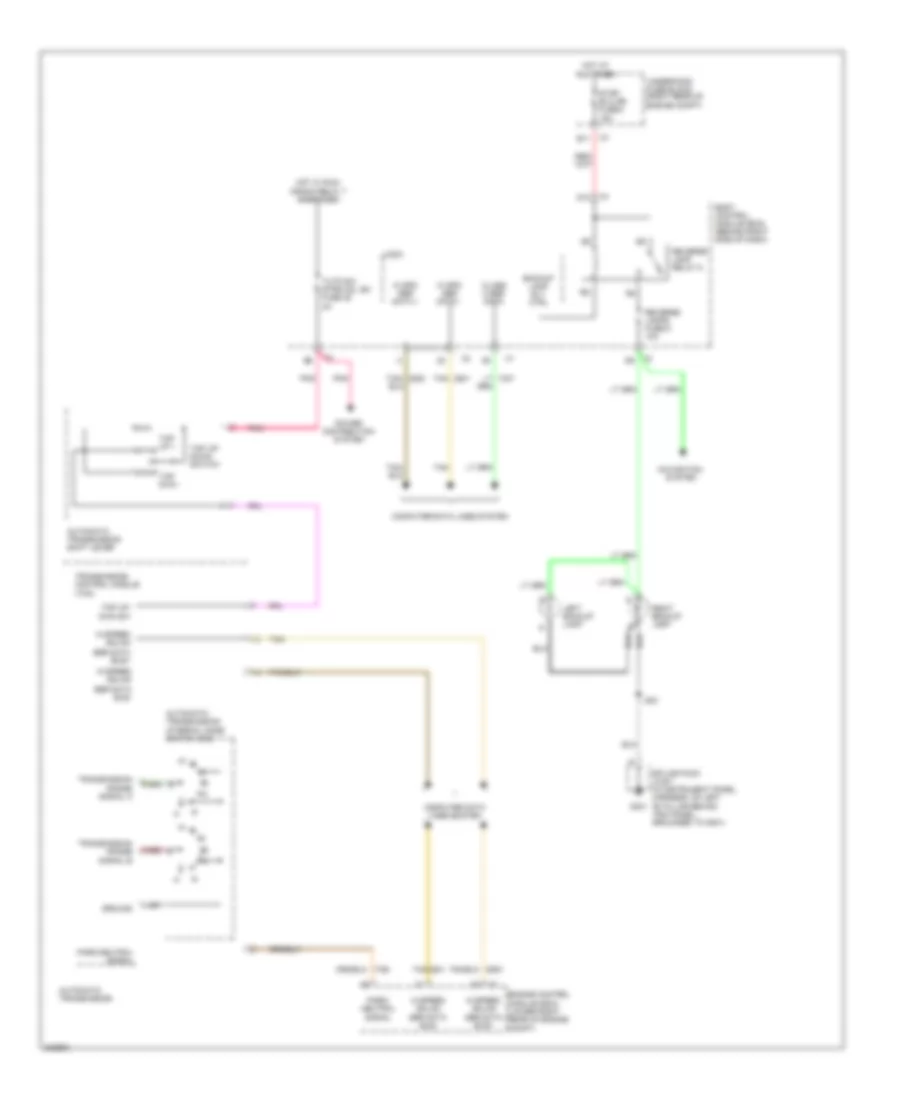 Backup Lamps Wiring Diagram for Cadillac XDiscovery V 2009