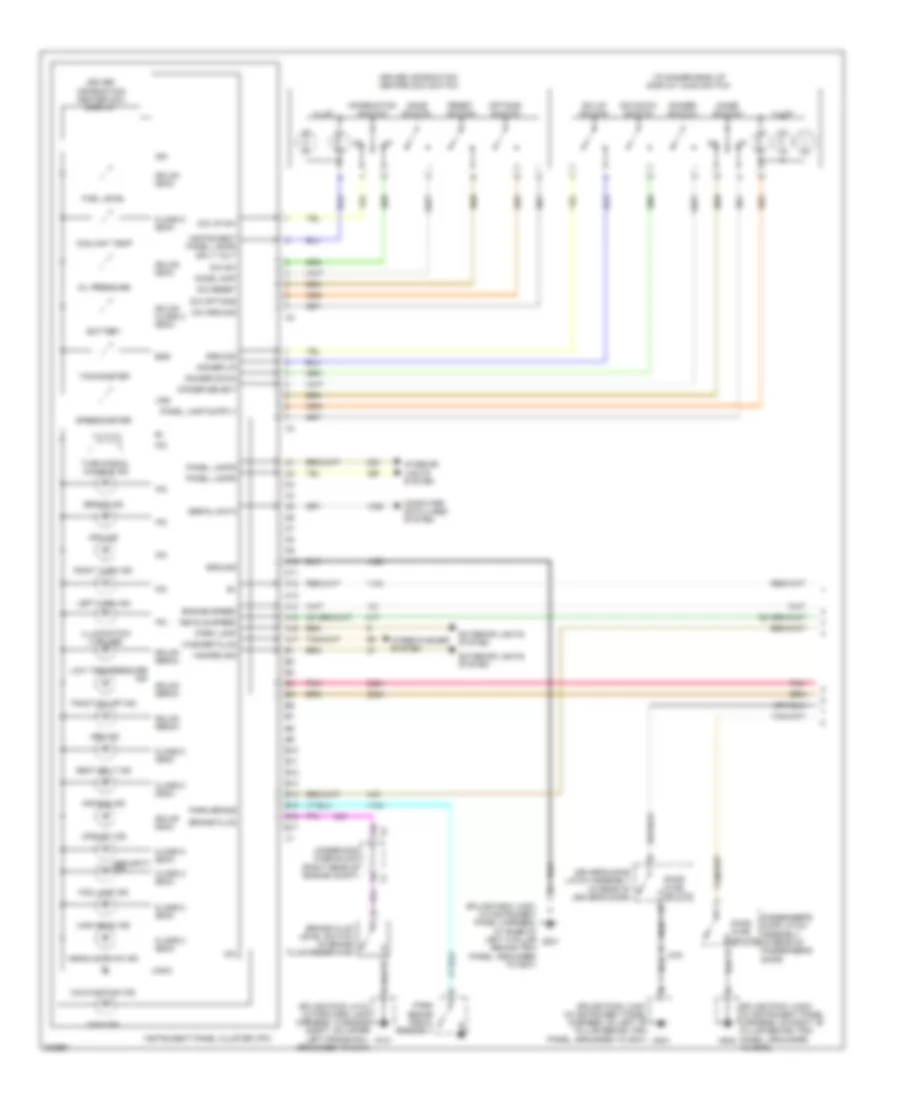 Instrument Cluster Wiring Diagram 1 of 2 for Cadillac XDiscovery V 2009