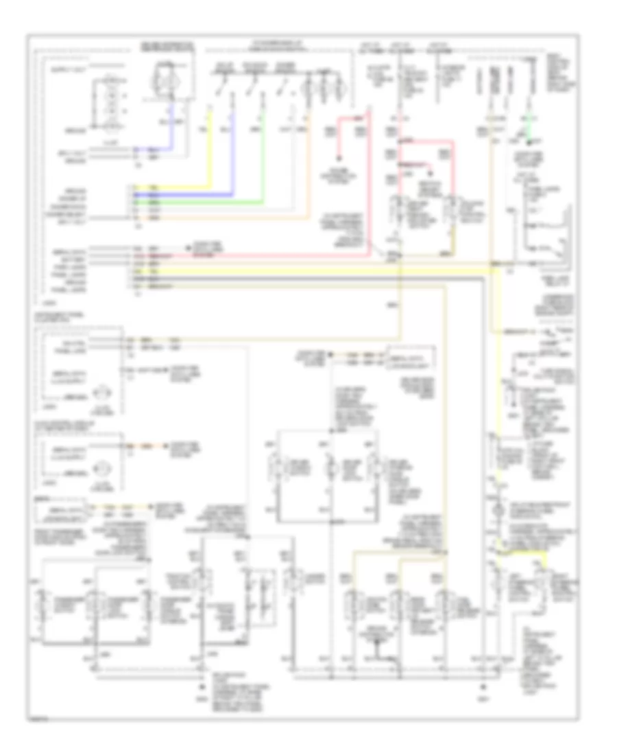 Instrument Illumination Wiring Diagram for Cadillac XDiscovery V 2009