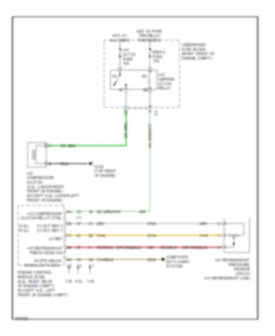 Compressor Wiring Diagram for Cadillac CTS 2010