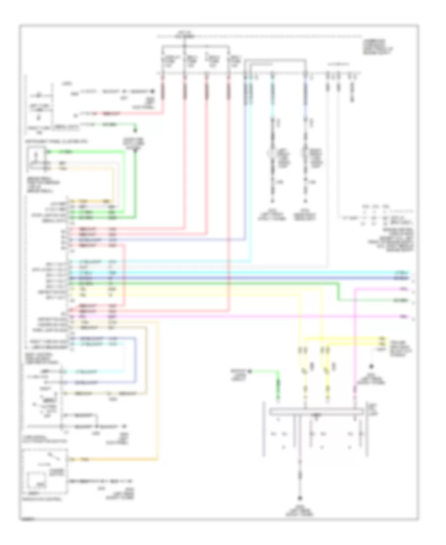 Exterior Lamps Wiring Diagram (1 of 2) for Cadillac CTS 2010