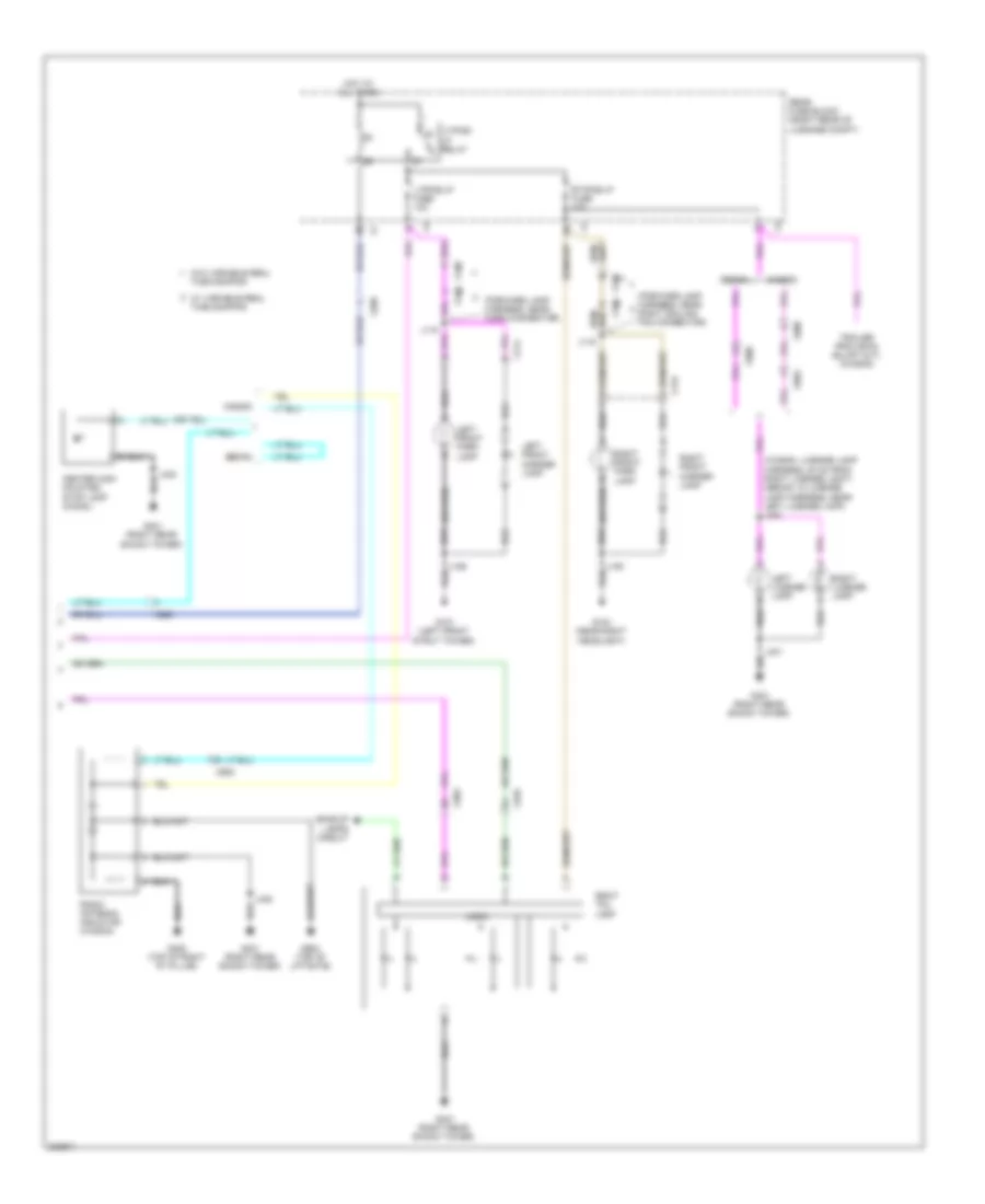 Exterior Lamps Wiring Diagram 2 of 2 for Cadillac CTS 2010