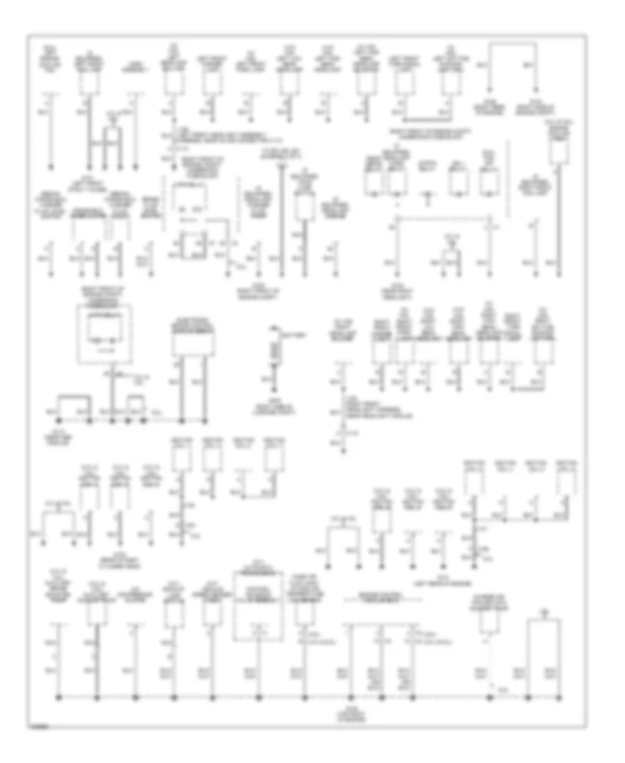 Ground Distribution Wiring Diagram 1 of 4 for Cadillac CTS 2010