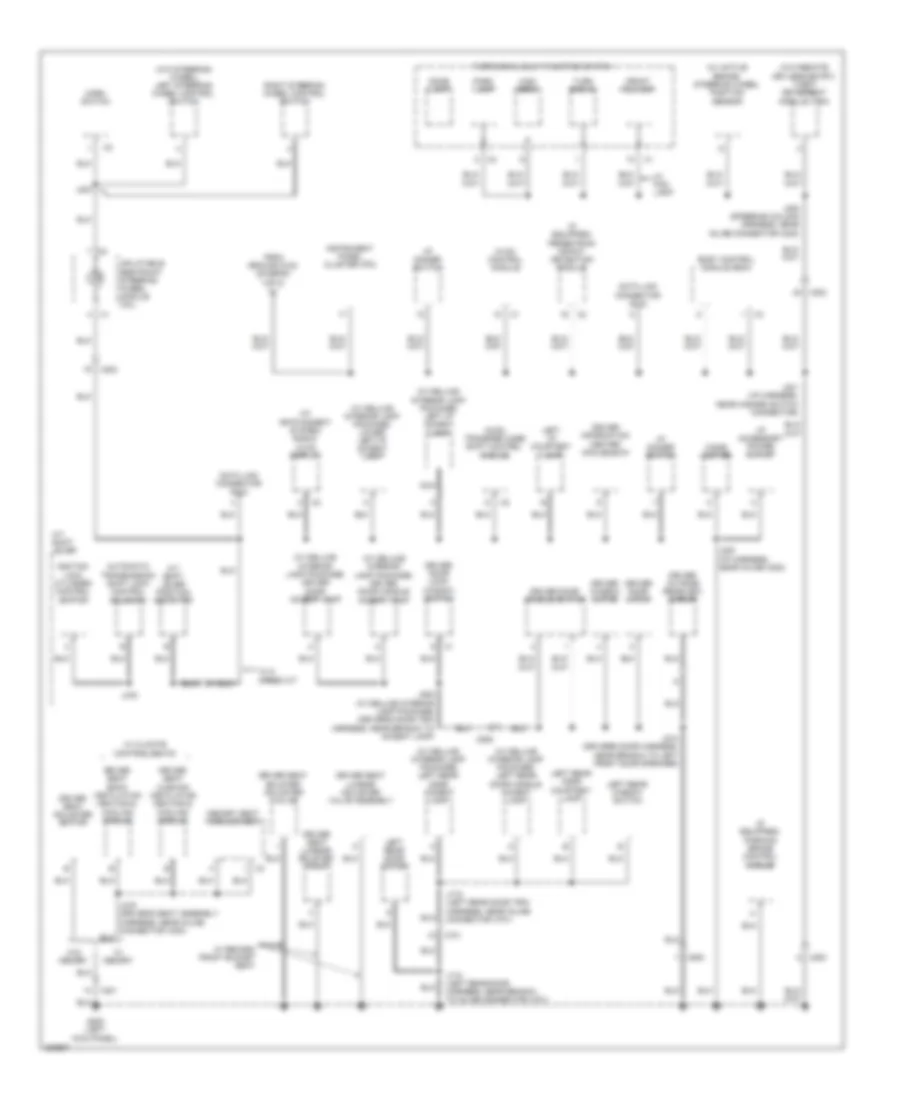 Ground Distribution Wiring Diagram 2 of 4 for Cadillac CTS 2010