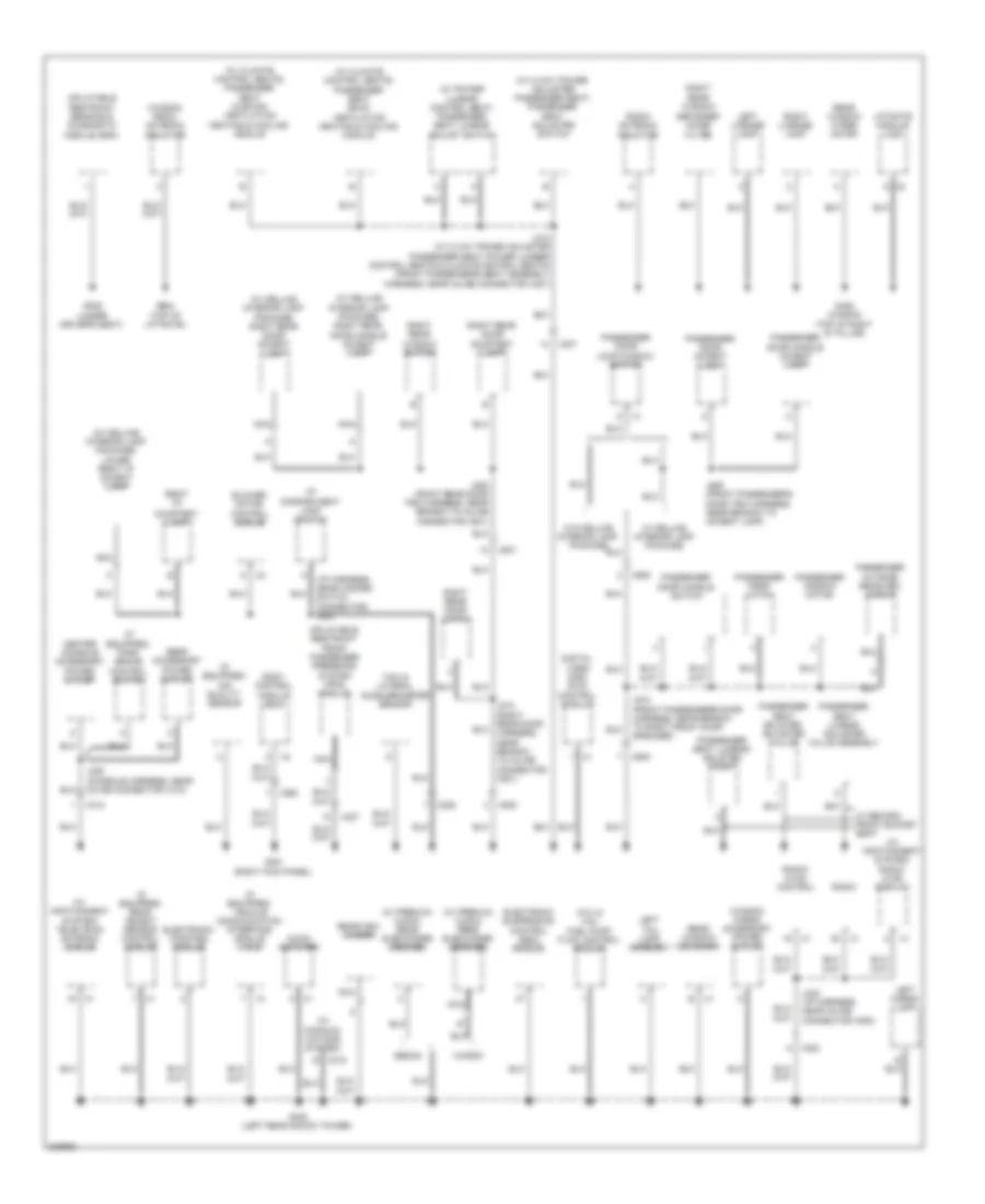 Ground Distribution Wiring Diagram 3 of 4 for Cadillac CTS 2010